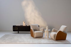 Contemporary Foice Beistelltisch, Calacatta Marmor, Handgefertigt in Portugal von Greenapple