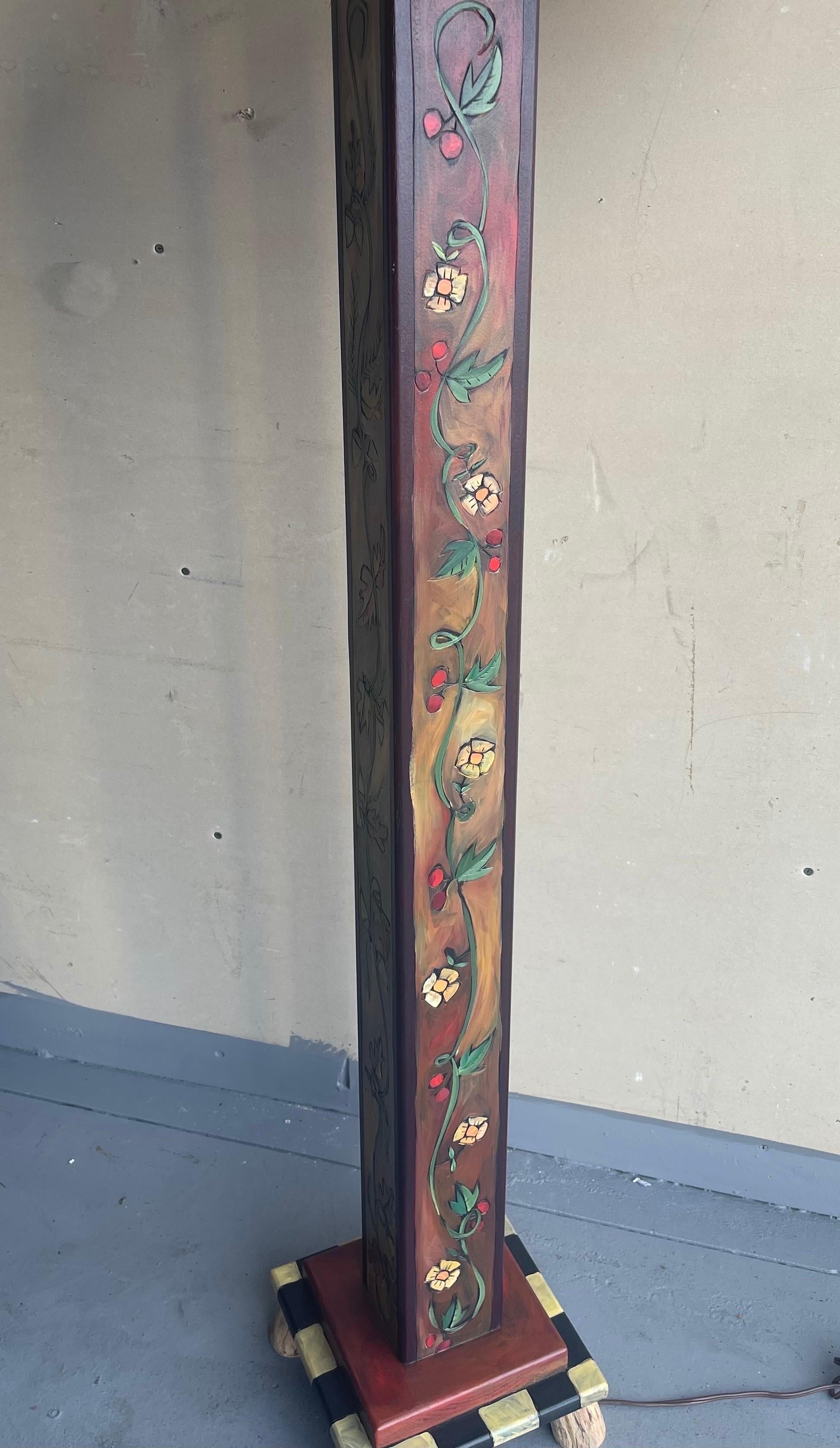 Lampadaire « Box » rustique d'art populaire contemporain par Sticks of Iowa en vente 2