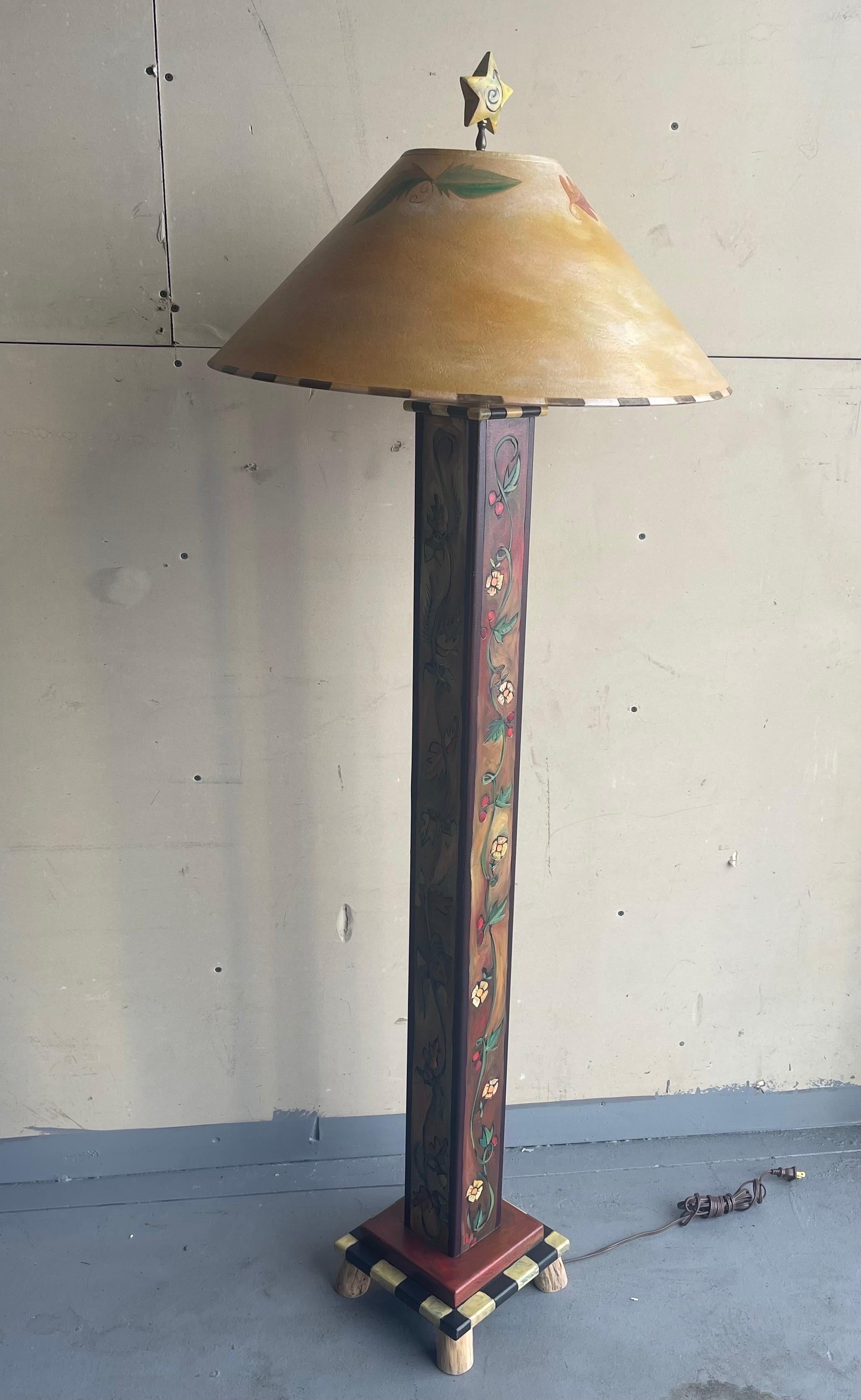 Lampadaire « Box » rustique d'art populaire contemporain par Sticks of Iowa en vente 7