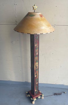 Lampadaire « Box » rustique d'art populaire contemporain par Sticks of Iowa
