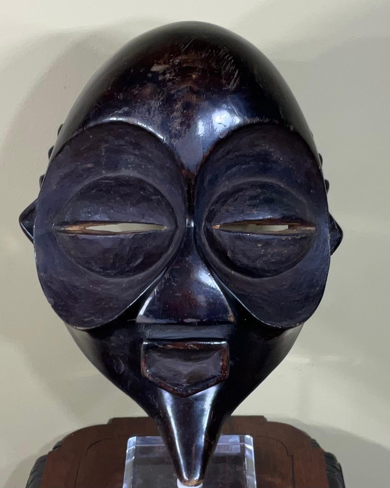 Contemporary Folk Art Style Wood Mask For Sale 1