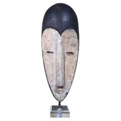 Contemporary Folk Art Style Wood Mask