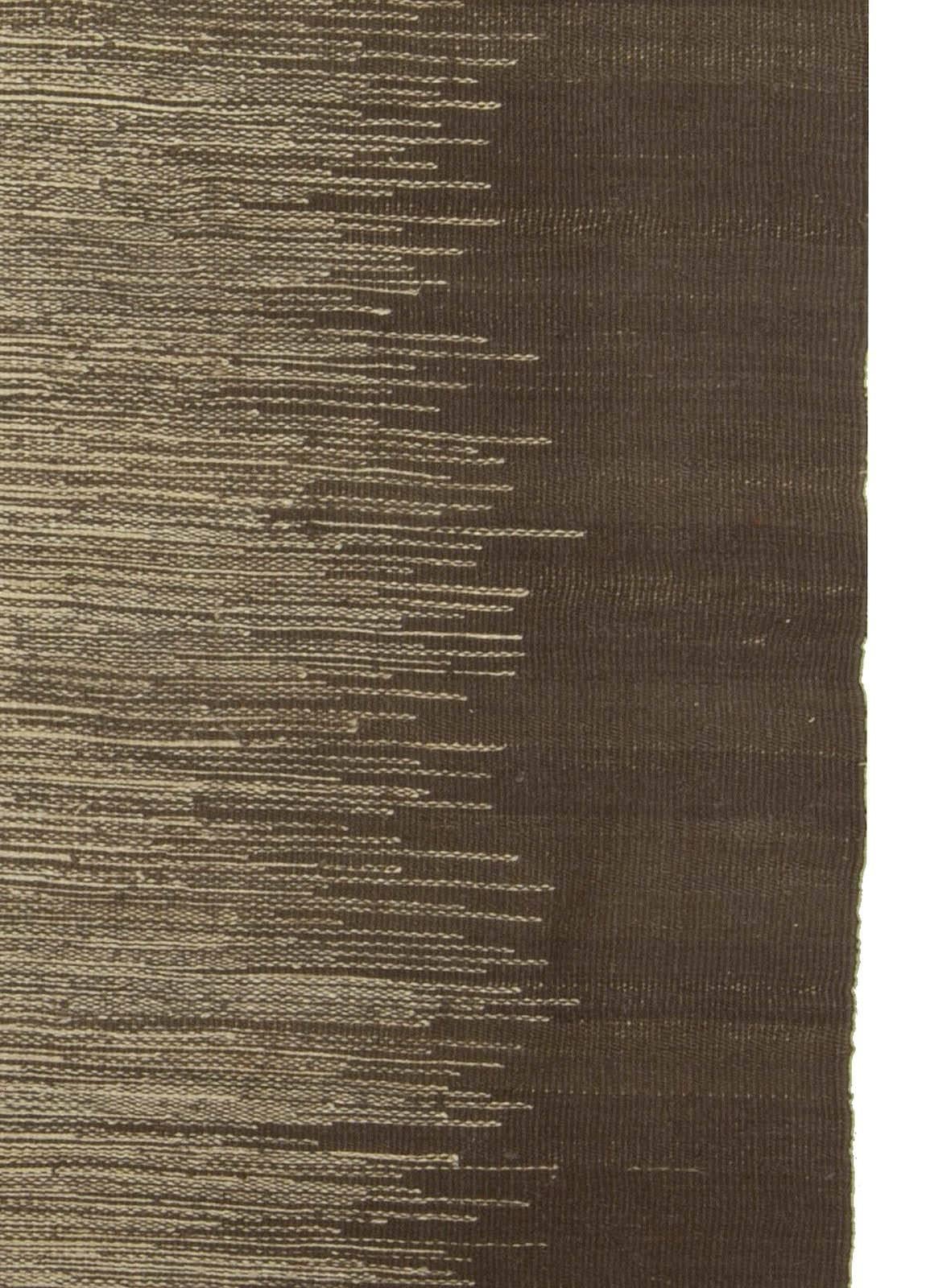 Zeitgenössischer handgefertigter Forel-Teppich aus Wolle in Braun und Beige von Doris Leslie Blau (21. Jahrhundert und zeitgenössisch) im Angebot