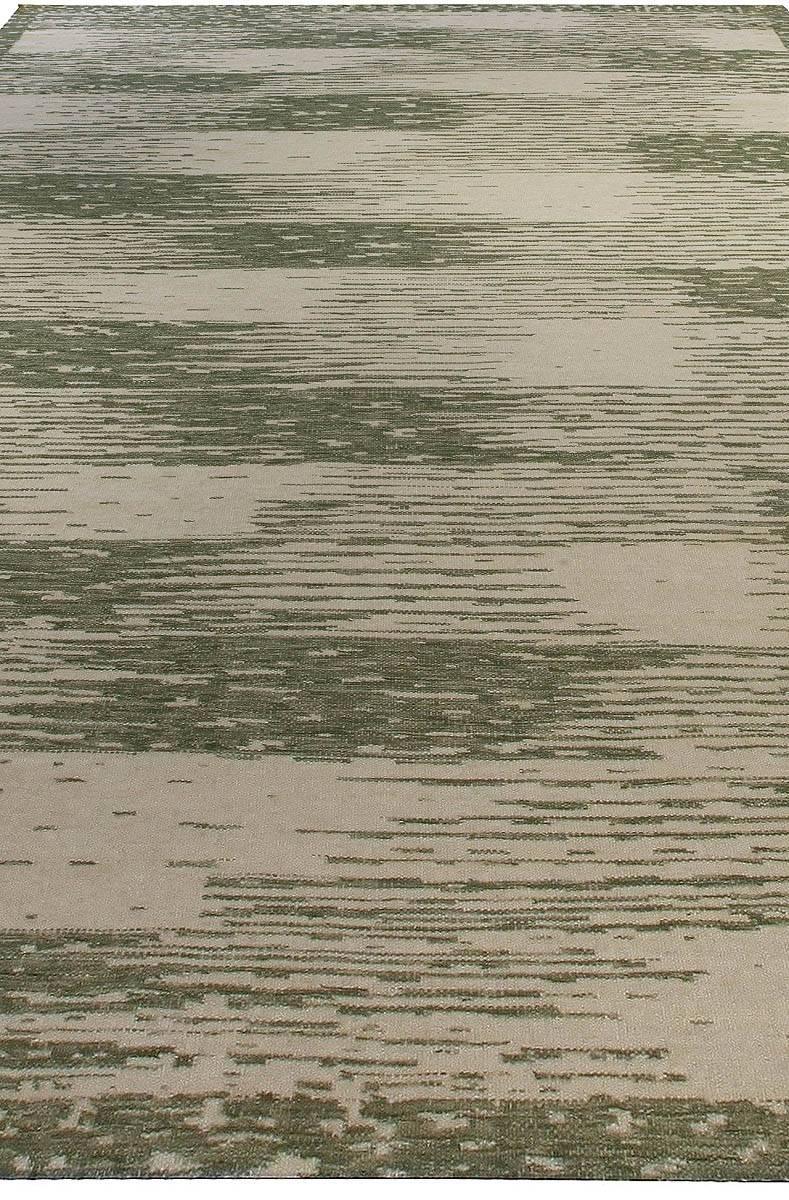Indiano Tappeto contemporaneo Forel Greene & Greene fatto a mano di Doris Leslie Blau in vendita