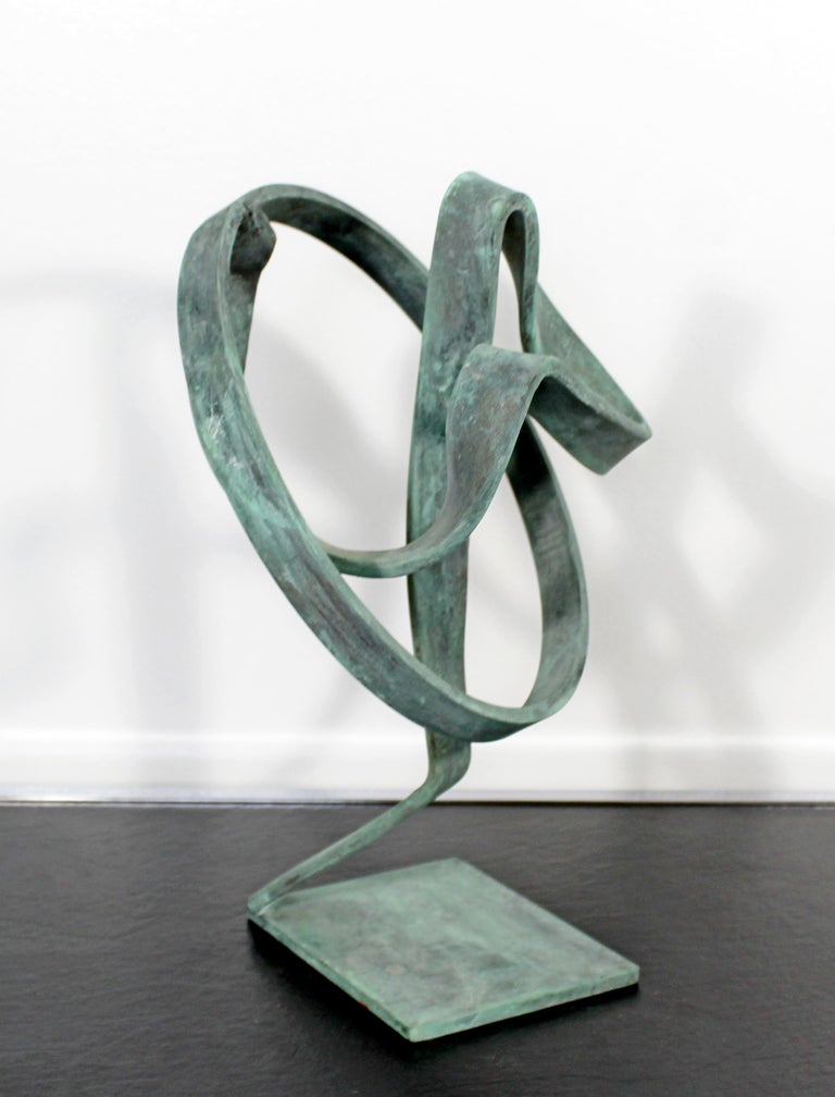 Contemporary Painted Copper Abstract Table Sculpture By Robert Hansen at 1stDibs