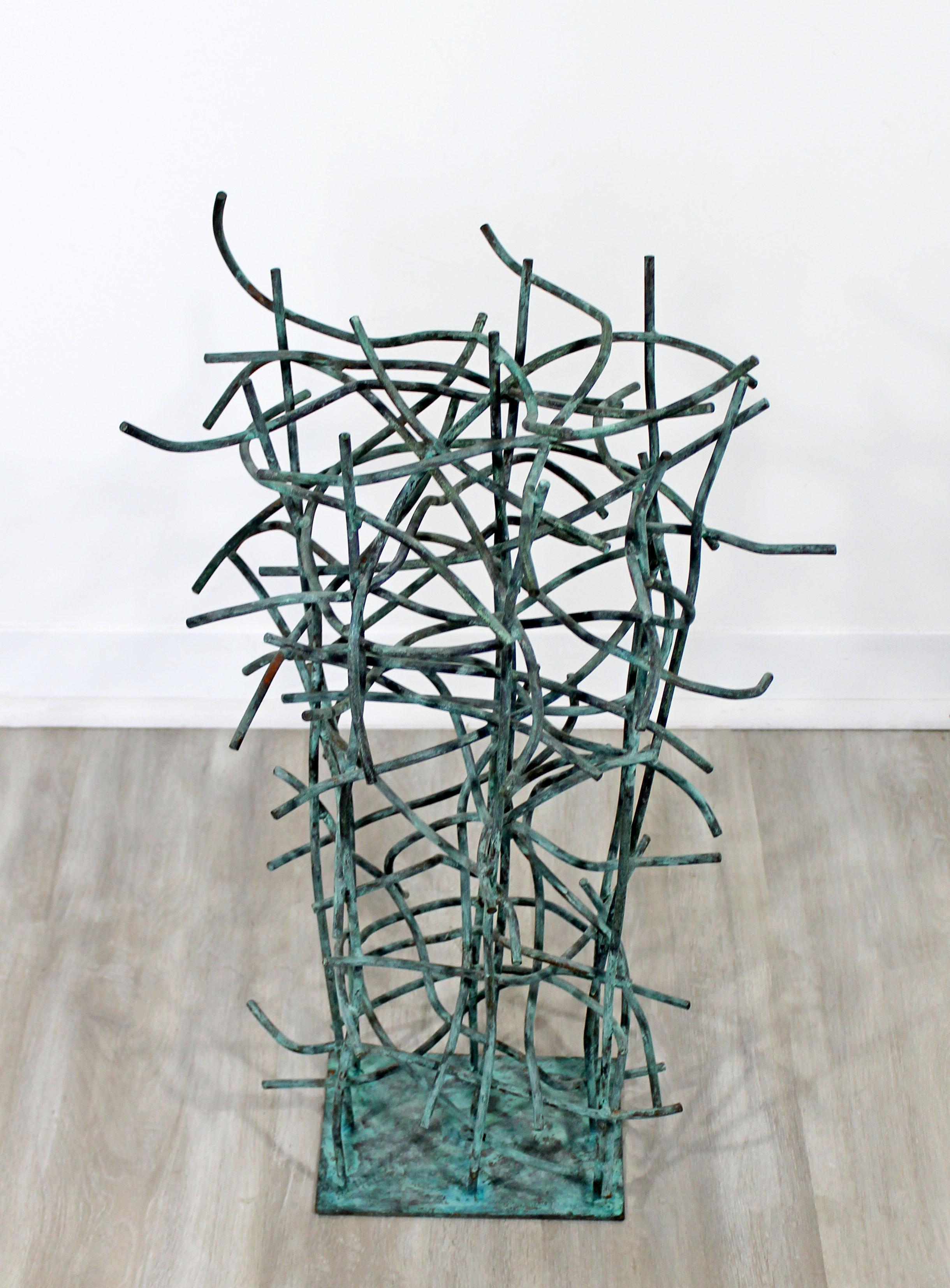American Contemporary Forged Painted Copper Metal Abstract Table Sculpture Robert Hansen