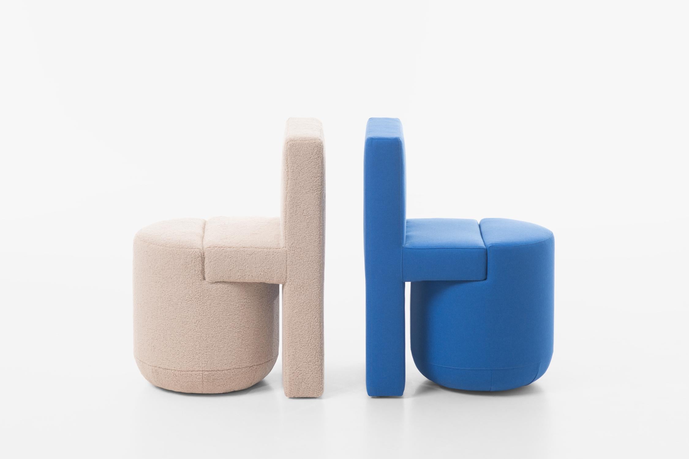 Contemporary Fossil Kollektion 'Stuhl' von Oitoproducts, Blau (21. Jahrhundert und zeitgenössisch) im Angebot