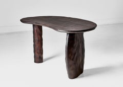 Contemporary Fracé wood carved The Sharper Mind desk by Benoit Viaene