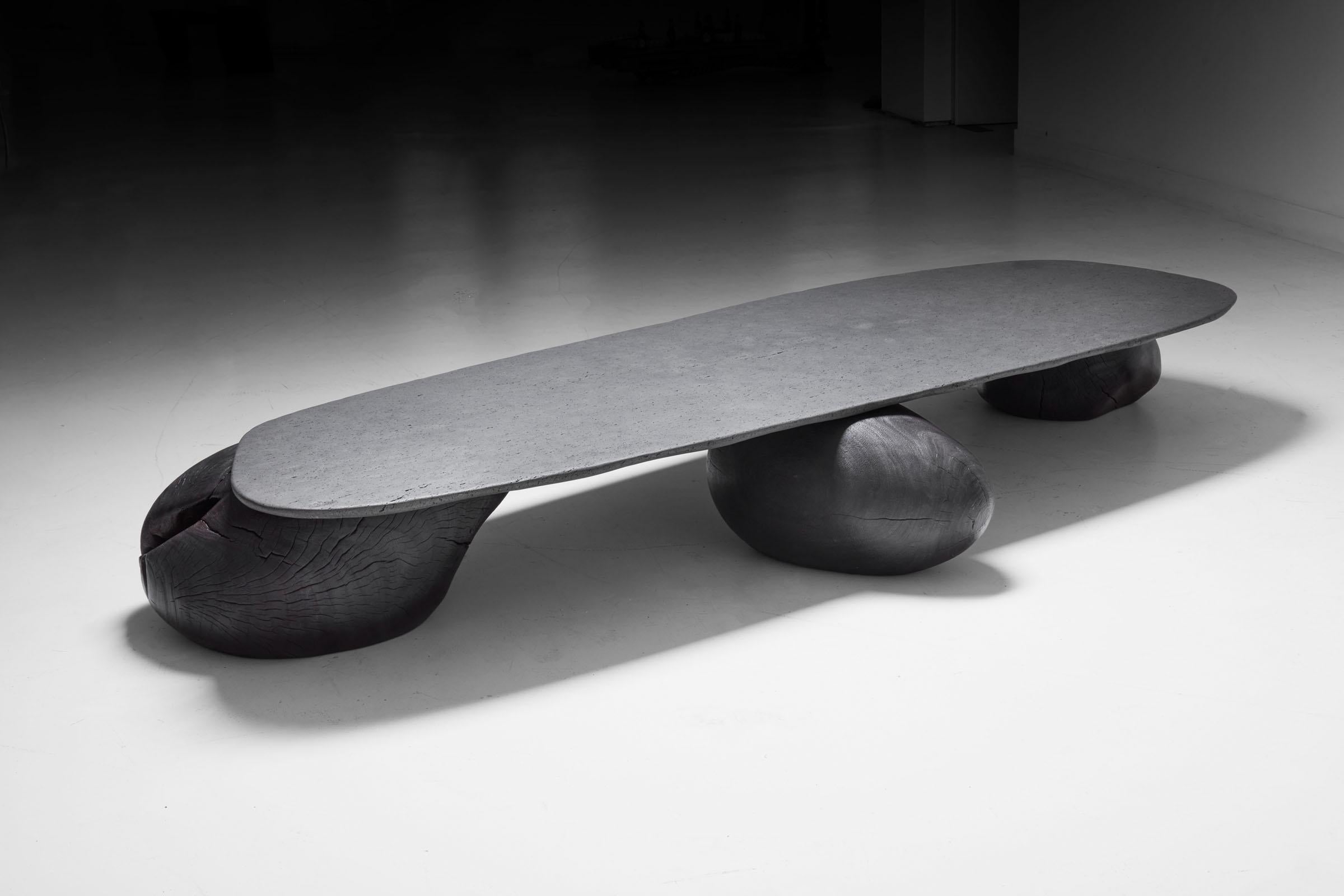 Mesa de centro contemporánea de madera de fracé Shadow's Reflection de Benoit Viaene en Nuevo estado para la venta en 1204, CH