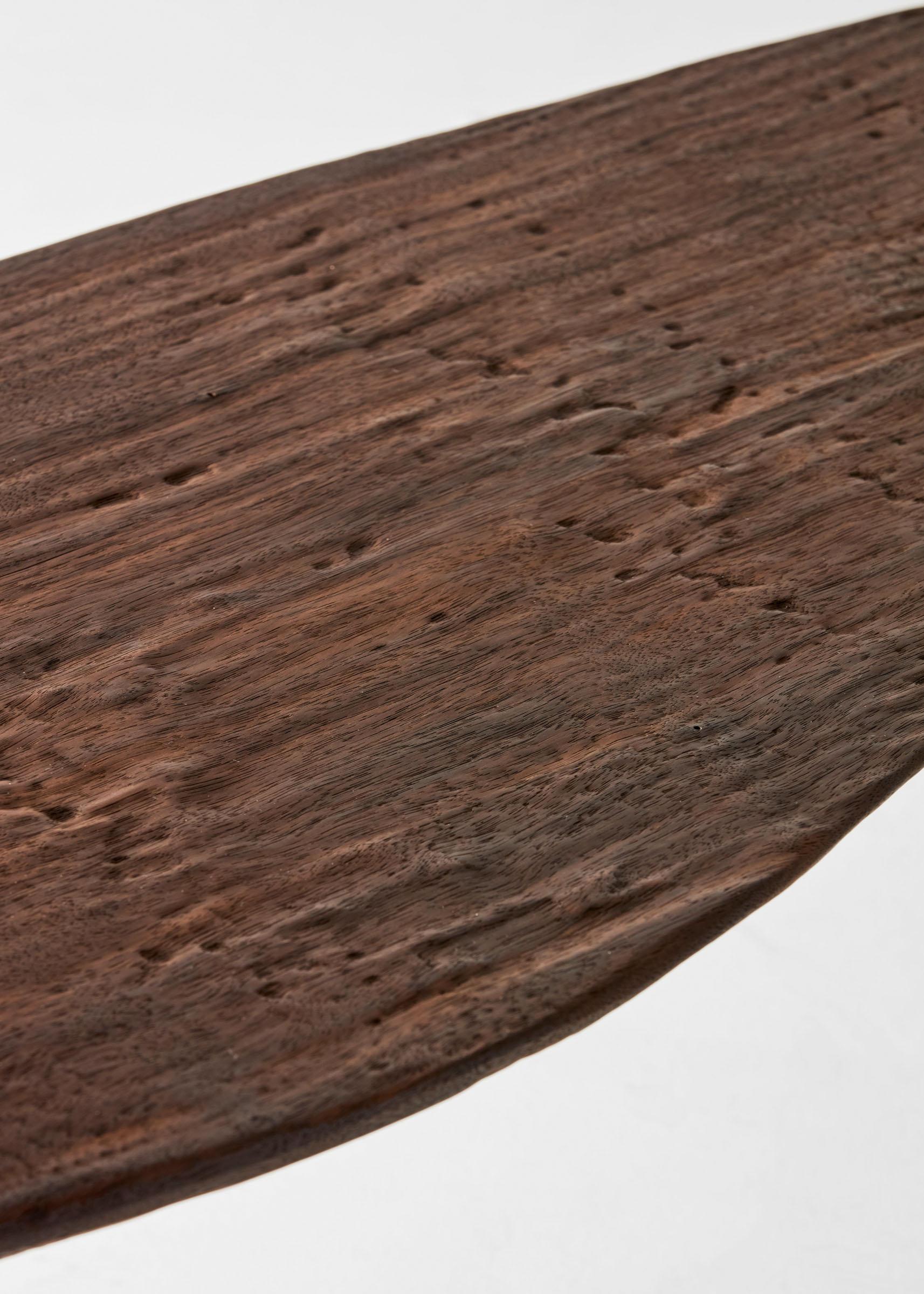 Pierre Banc contemporain en bois Fracé Sit pause feel de Benoit Viaene en vente