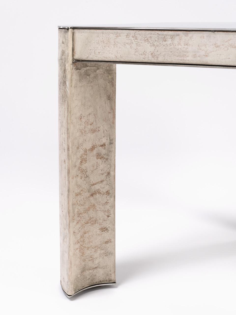 Sedia Fragment II contemporanea con pelle patinata di osso bianco di Jumandie Seys in vendita 4