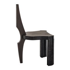 Contemporary Fragment Chair II mit patiniertem burgunderfarbenem Leder von Jumandie Seys