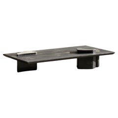 Contemporary Fragment Coffee table with patinated leather by Jumandie Seys