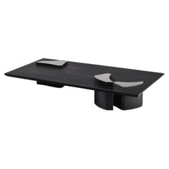 Contemporary Fragment Coffee table with patinated leather by Jumandie Seys