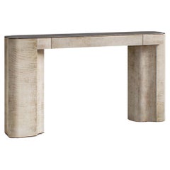 Console Contemporary Fragment II avec cuir par Jumandie Seys