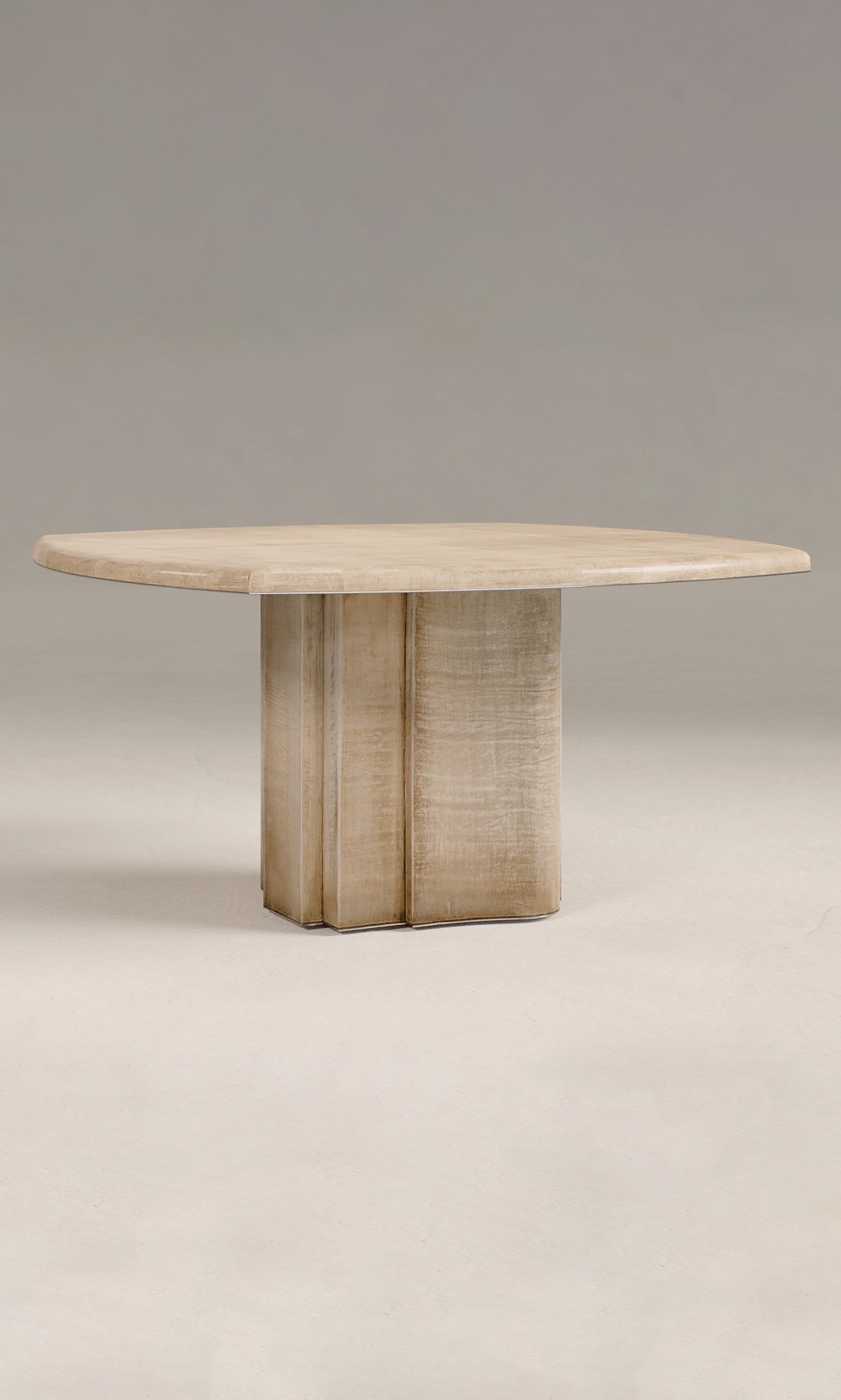 Table contemporaine Fragment en cuir patiné par Jumandie Seys Neuf - En vente à 1204, CH