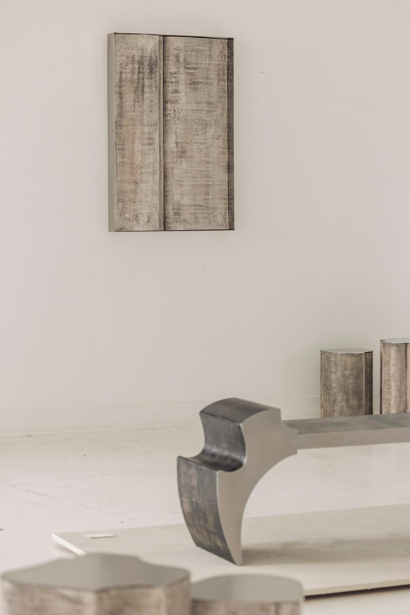 Contemporary Fragment Wallpiece L mit patiniertem Leder im Zustand „Neu“ im Angebot in 1204, CH