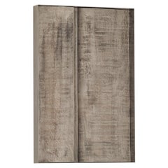 Contemporary Fragment Wallpiece L mit patiniertem Leder