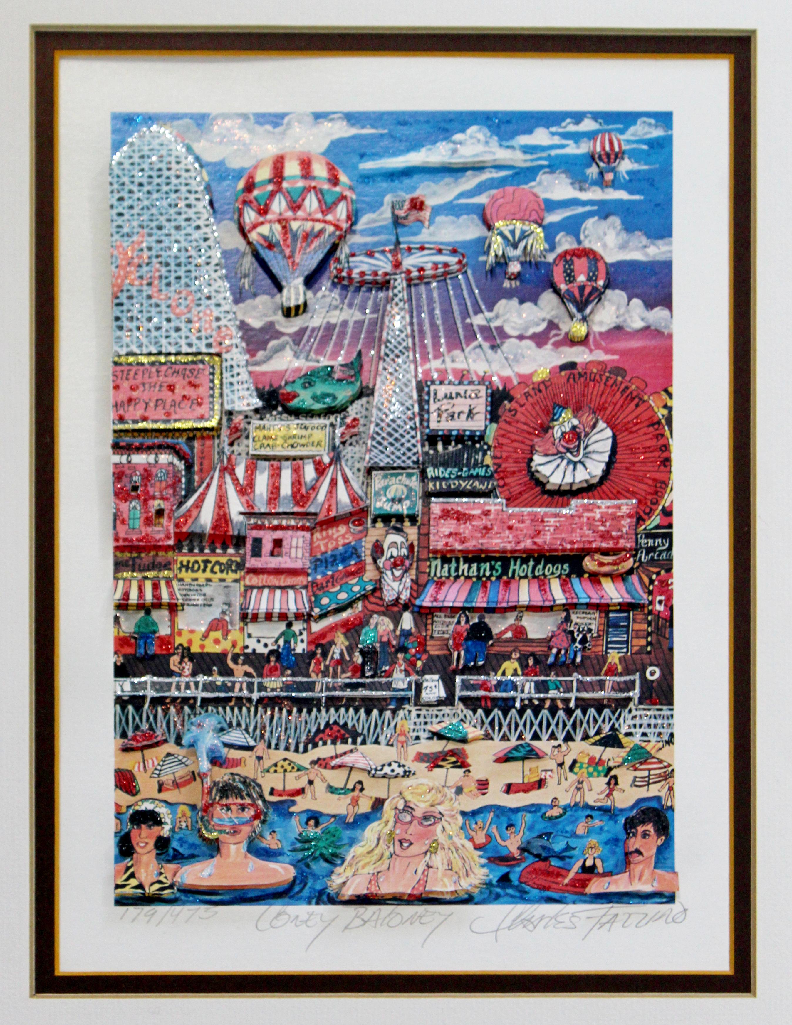 For your consideration is a framed, 3D serigraph, entitled 