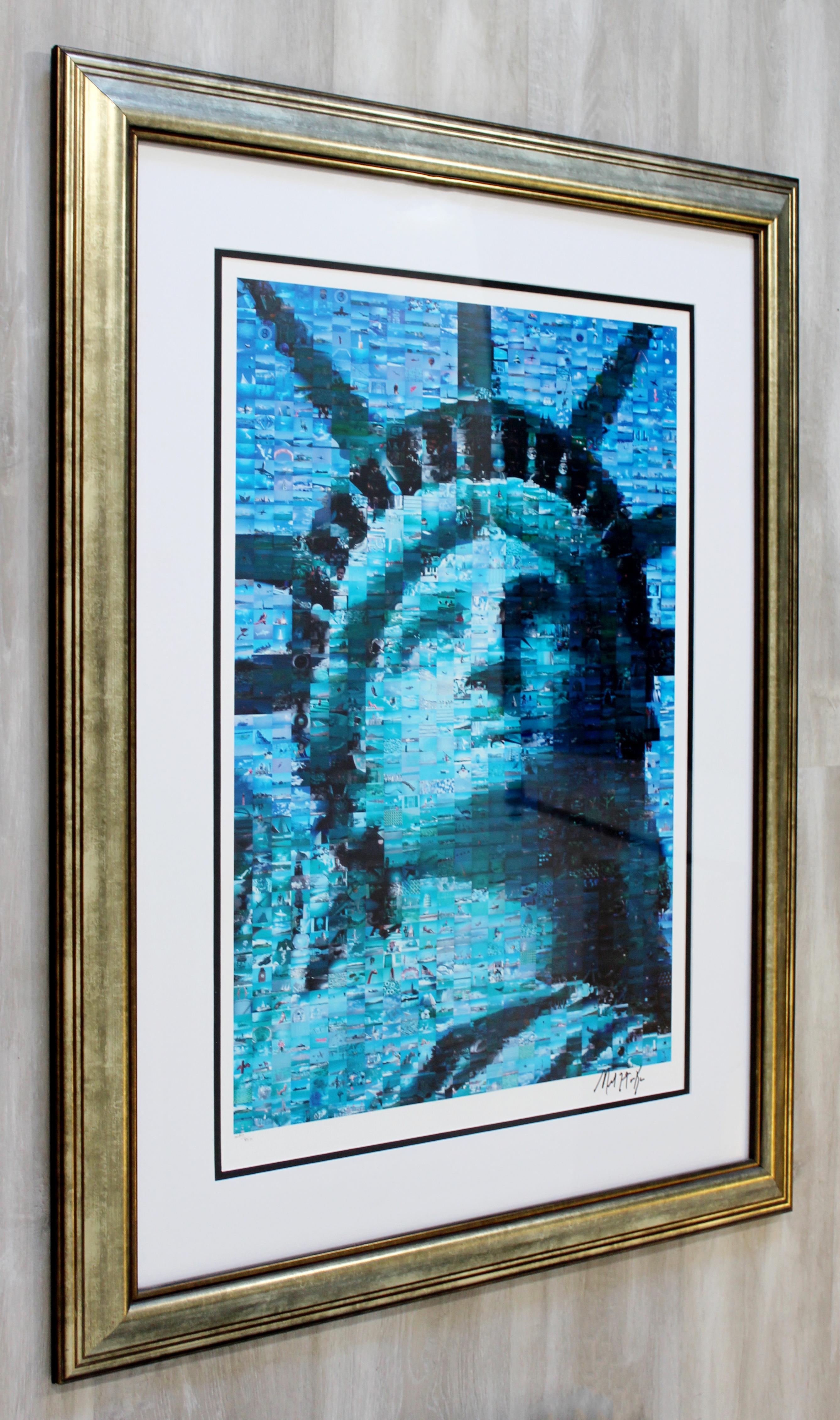 American Contemporary Framed Liberty Photo Mosaic Seriolithograph Signed Neil Farkas 2005