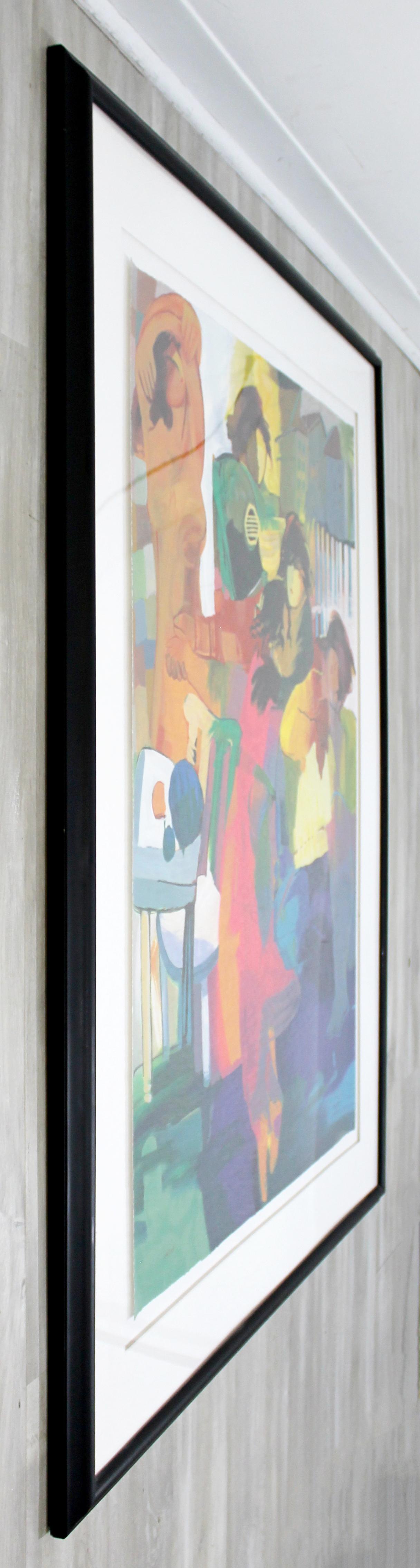 Contemporary Framed Lithograph by Hessam Abrishami Cherish the Day 200/295 In Good Condition For Sale In Keego Harbor, MI