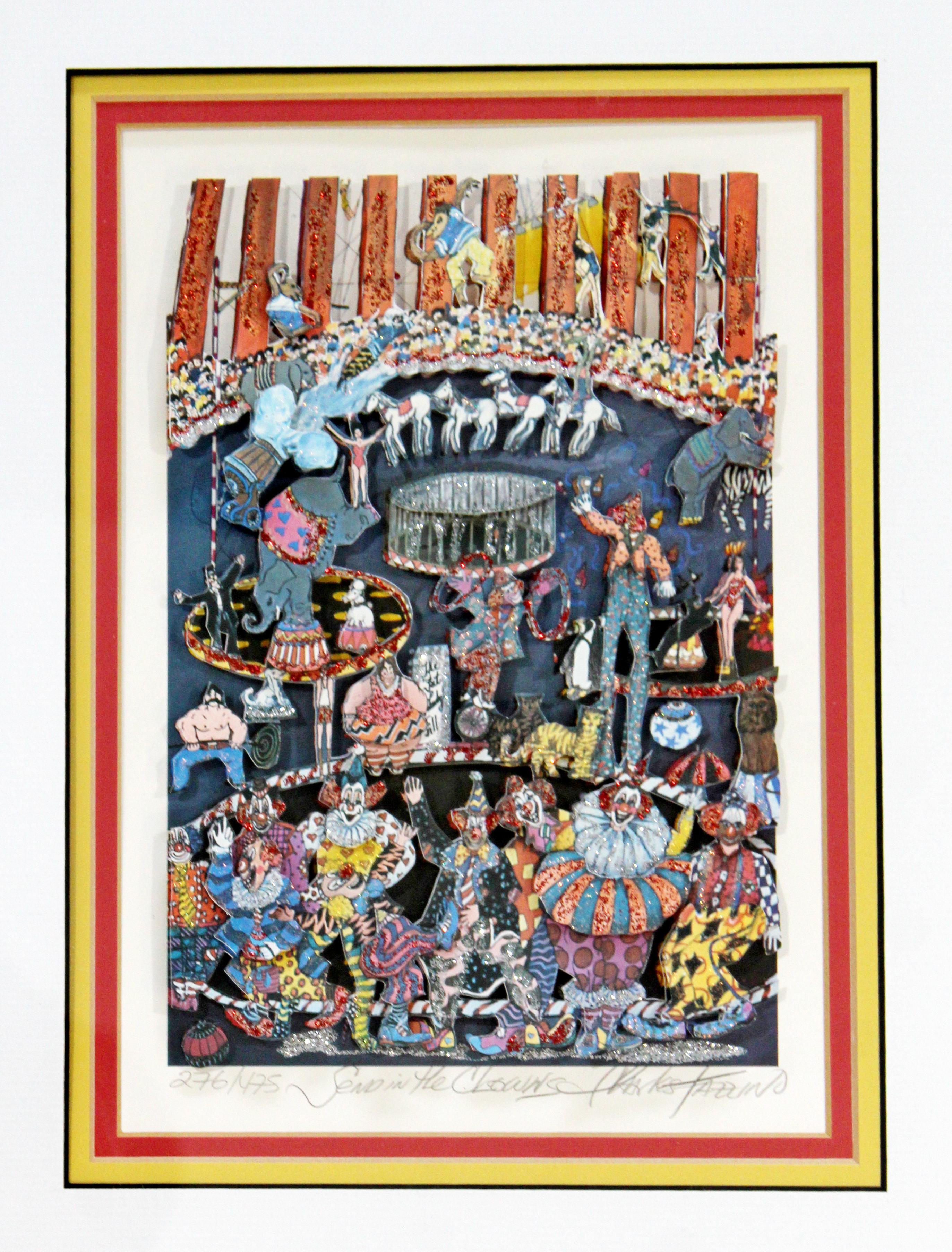 For your consideration is a fun, framed, 3D serigraph, entitled 