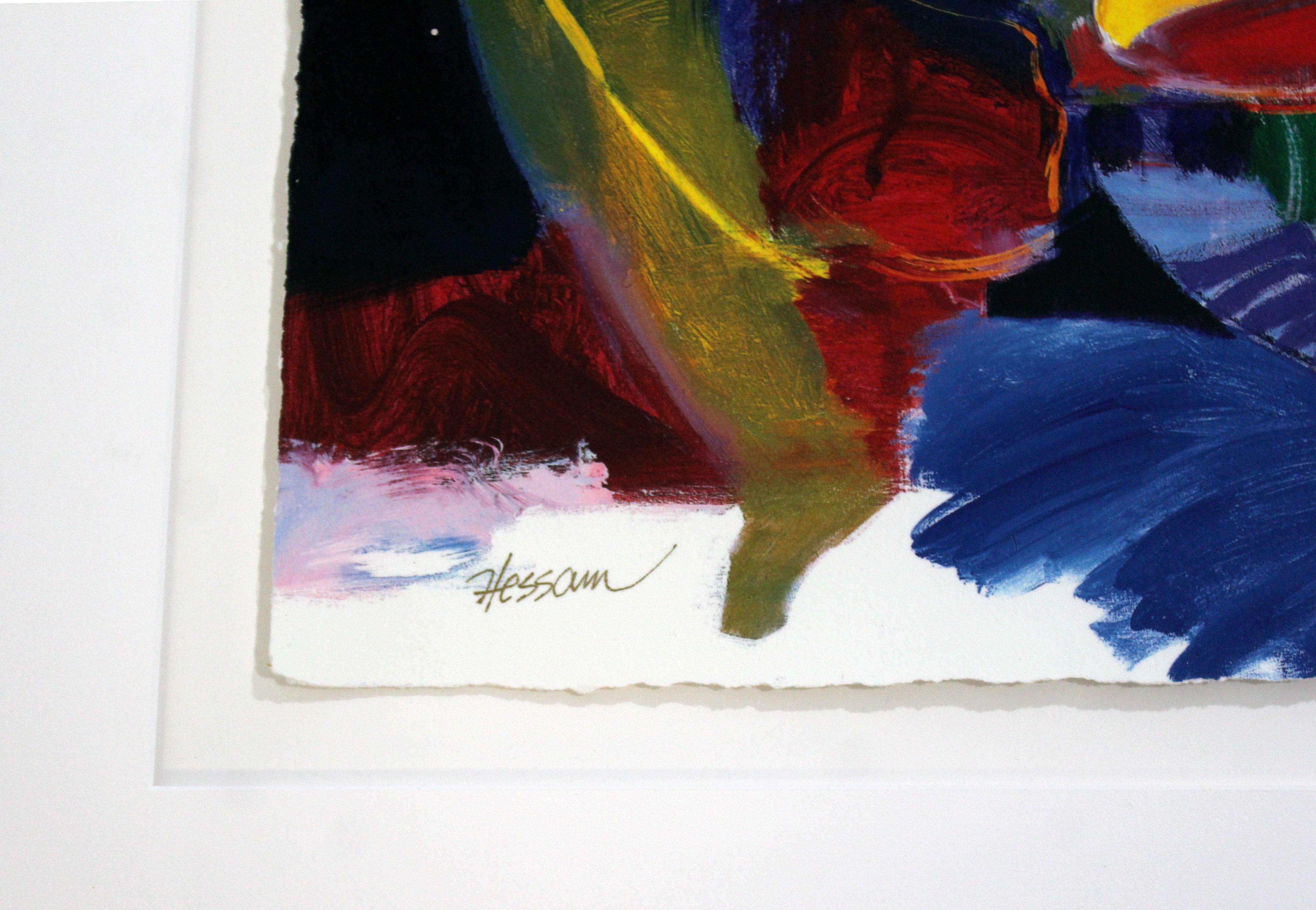 Contemporary Framed Serigraph Signed by Hessam Abrishami Romance 231/395 In Good Condition For Sale In Keego Harbor, MI