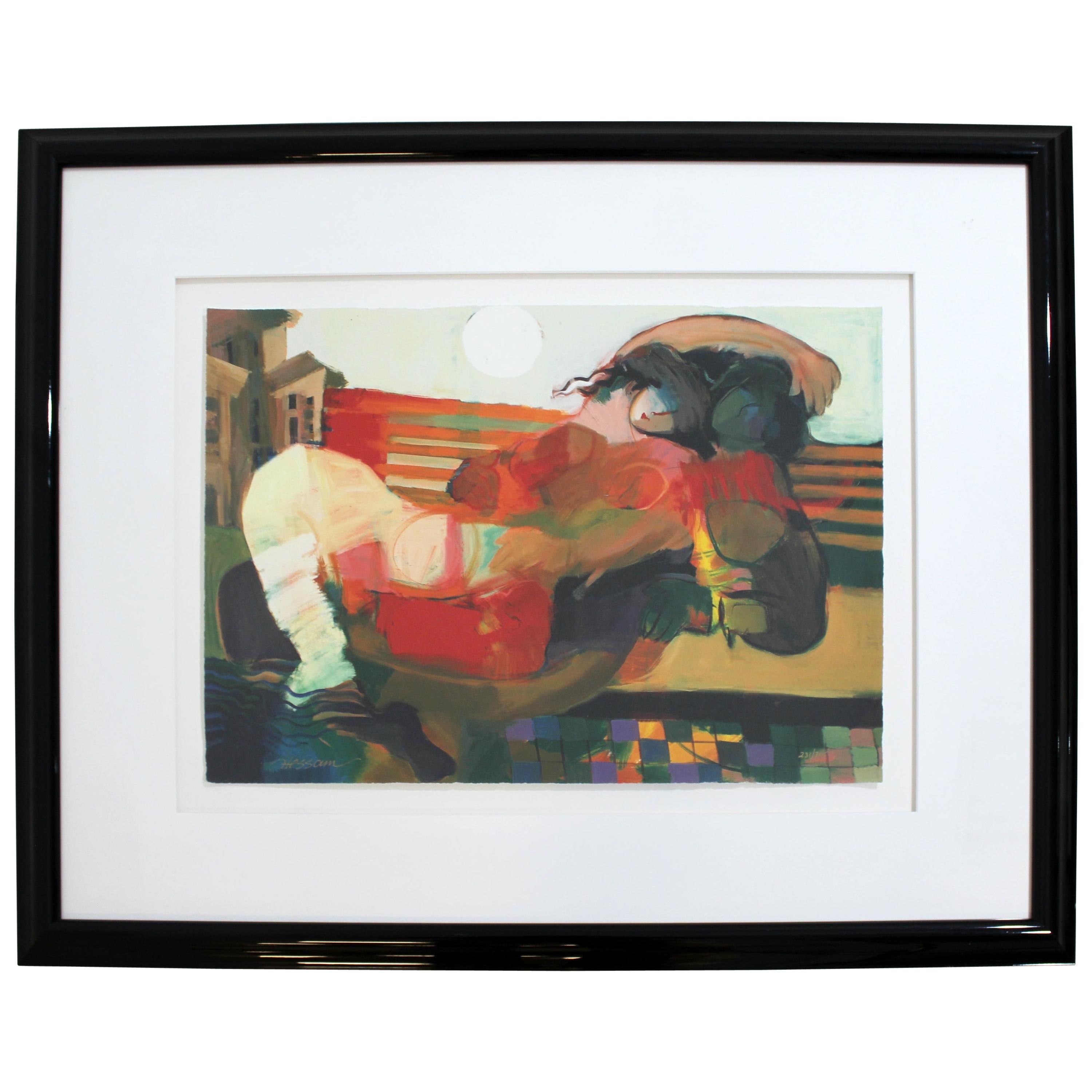 Contemporary Framed Serigraph Signed by Hessam Abrishami Spring Affair 231/395 For Sale