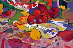 Contemporary Framed Still Life Serigraph Signed by Manel Anoro 74/75, 1990s