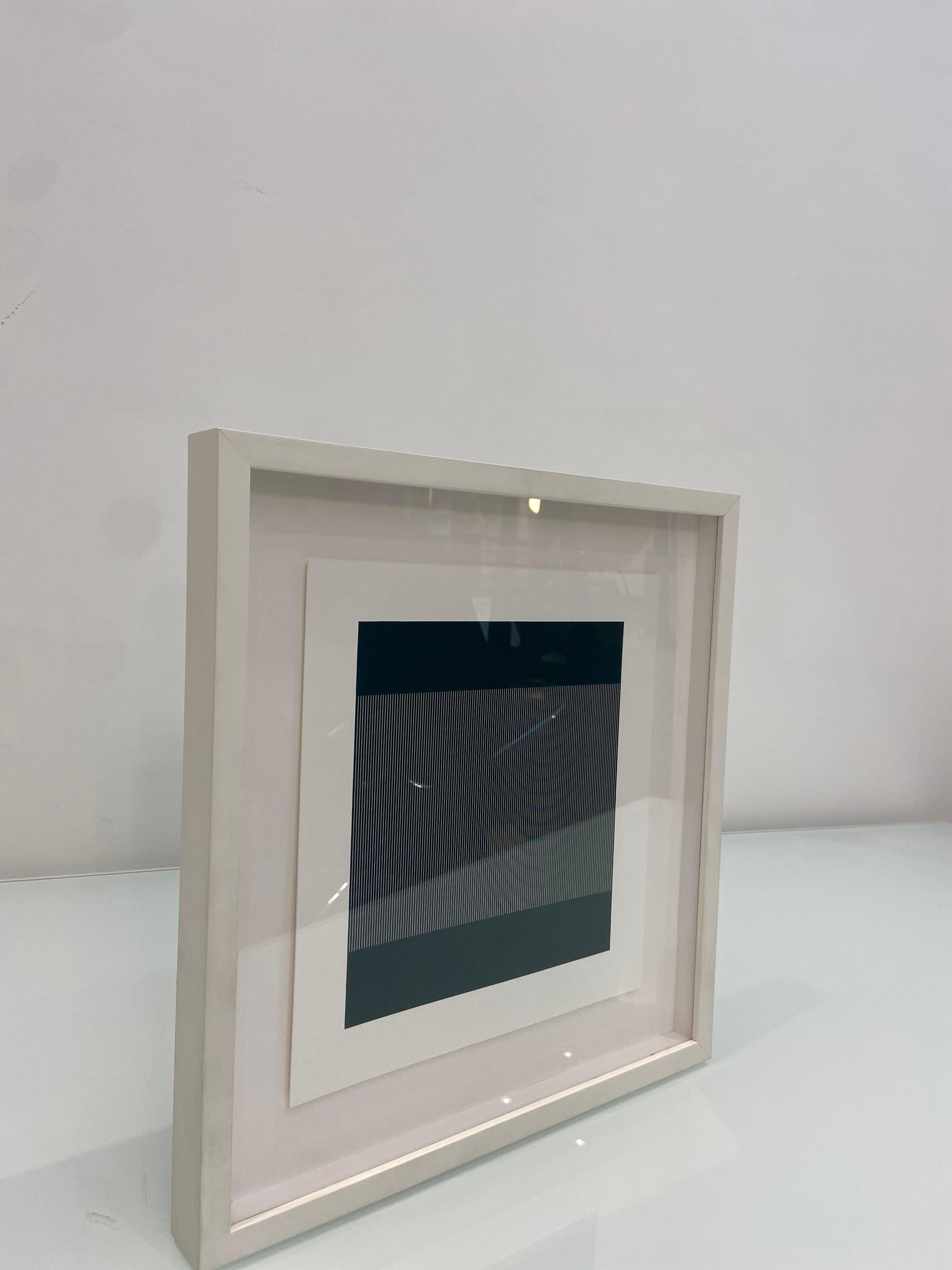 Hand-Painted Contemporary Framed Thread Artwork By Hadi Tabatabai For Sale