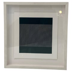 Oeuvre d'art contemporaine en fil encadrée de Hadi Tabatabai