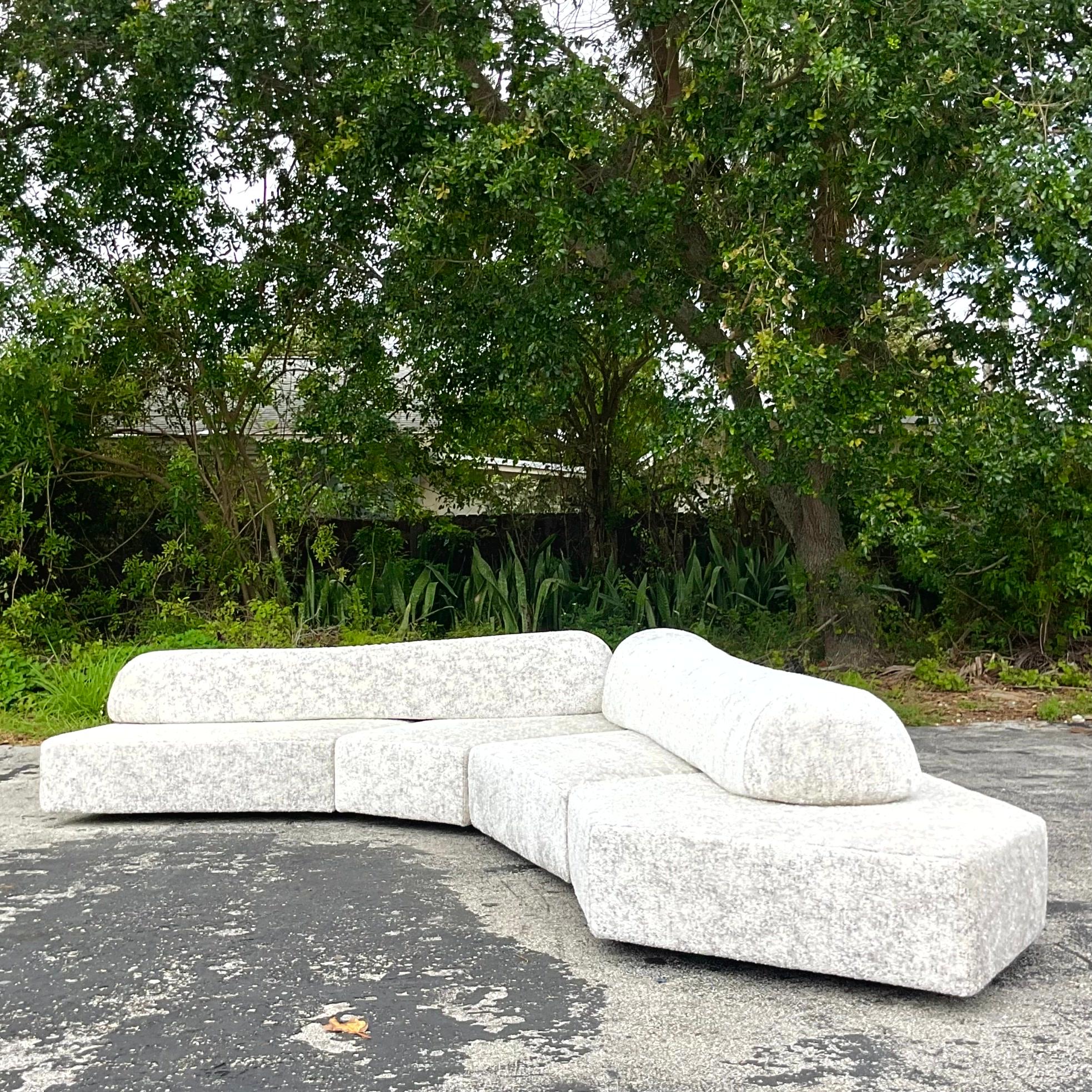 Contemporary Francesco Binfaré for Edra “On the Rocks” Sofa For Sale 2