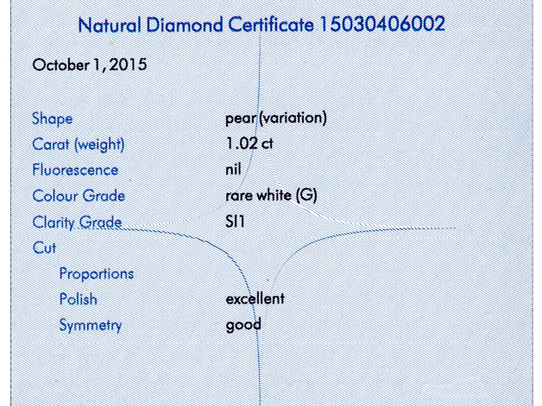 Contemporary French 1.02 Carat Diamond and White Gold Pendant For Sale 6