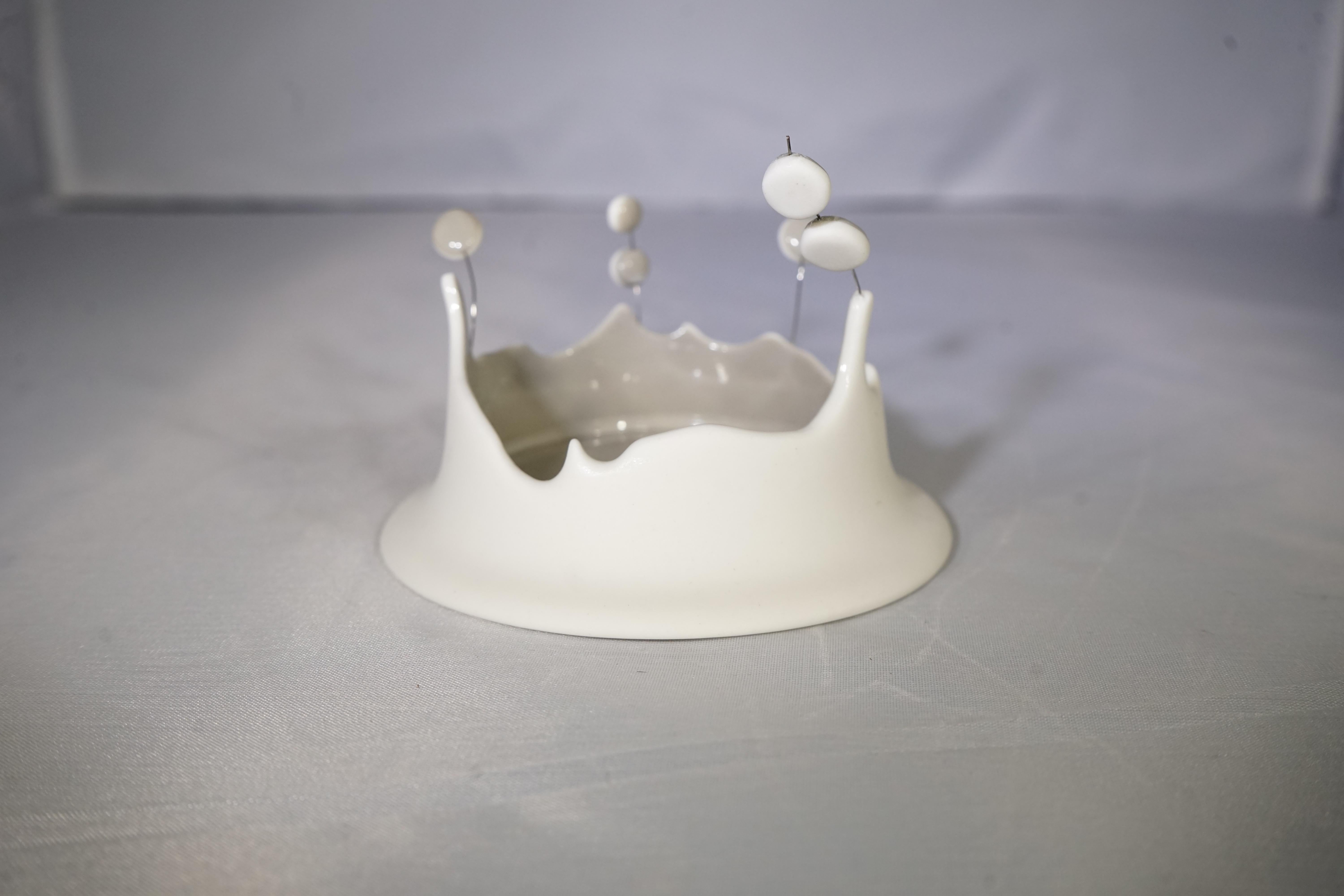 Contemporary French Atelier Passage Secret Small Grey Splash Ceramique In New Condition In Aspen, CO