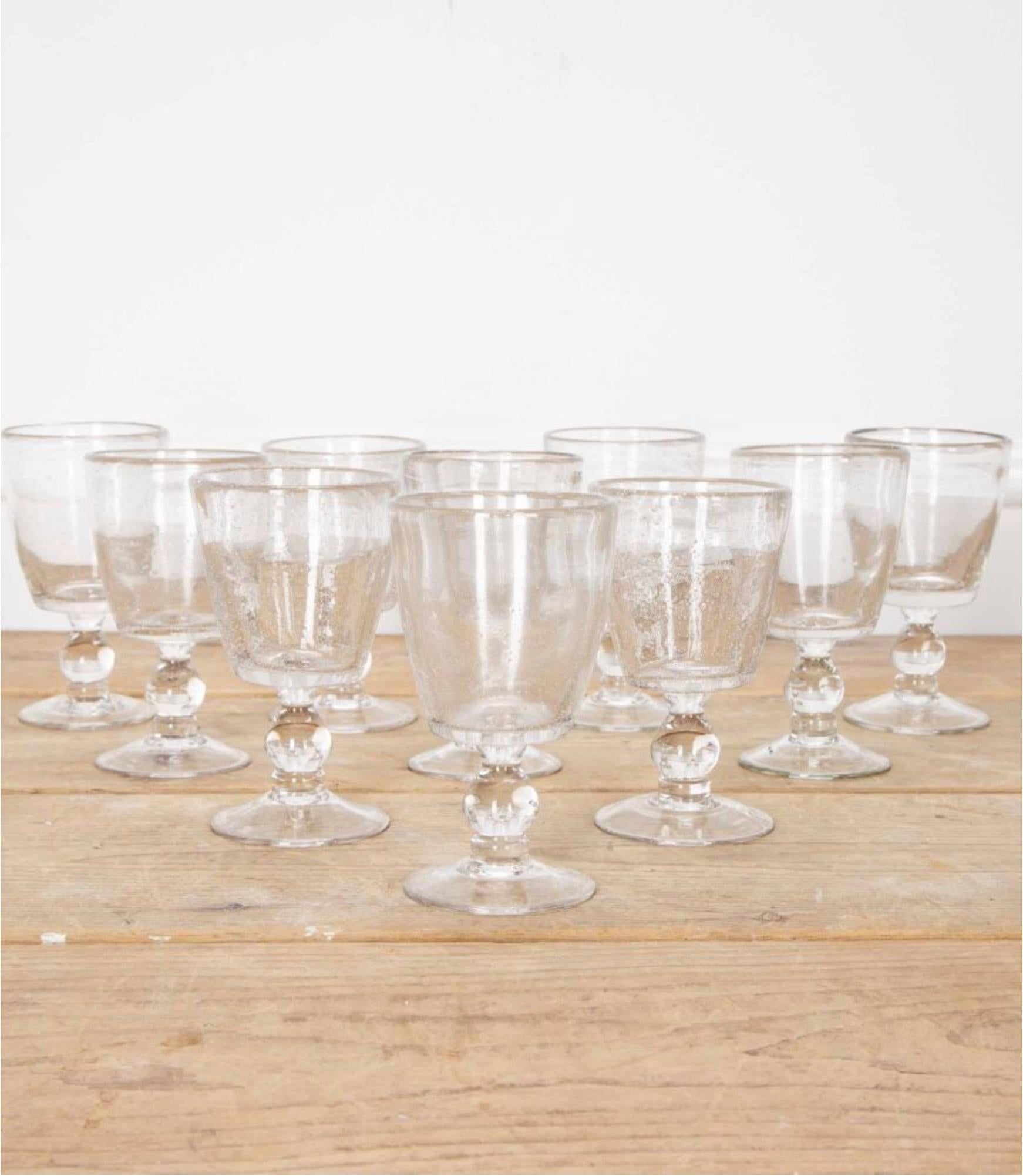 Contemporary French Biot Wine Glasses In Good Condition In Haywards Heath, GB