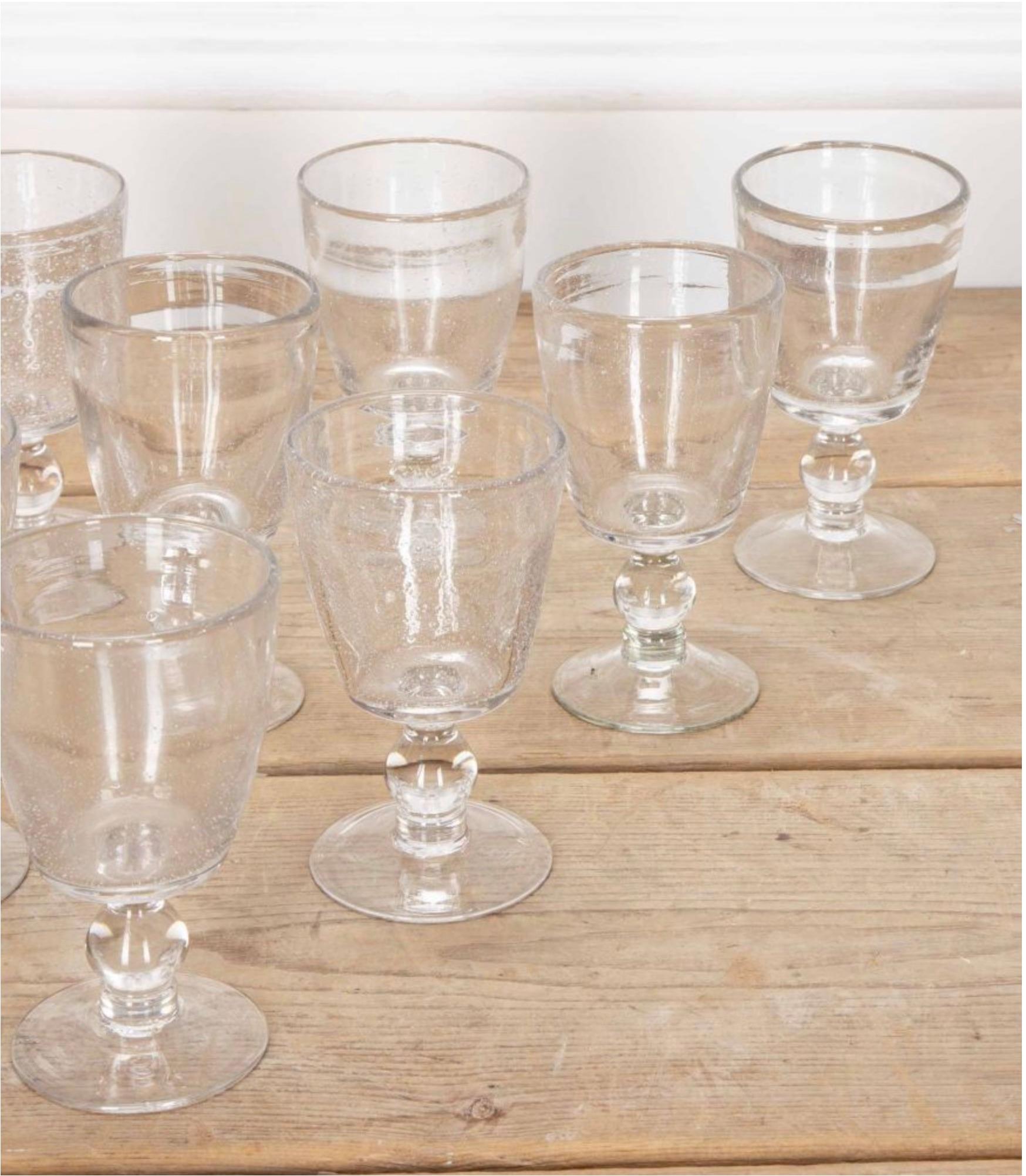 Contemporary French Biot Wine Glasses 1
