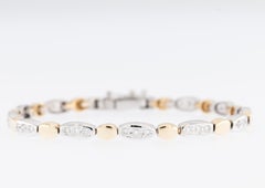 Contemporary French Bracelet 18 karat Gold with Diamonds
