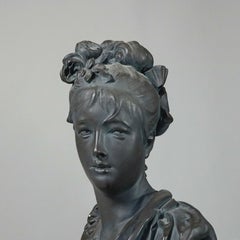 Contemporary French Bronzed Plaster Bust, Marie Antoinette after Carrie Belleuse