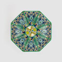 Contemporary French Cloisonné Enamel Longwy Compotier with floral pattern