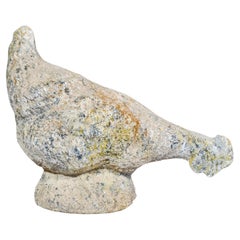 Contemporary French Granite Composite Chicken Sculpture (GE-AQRH)