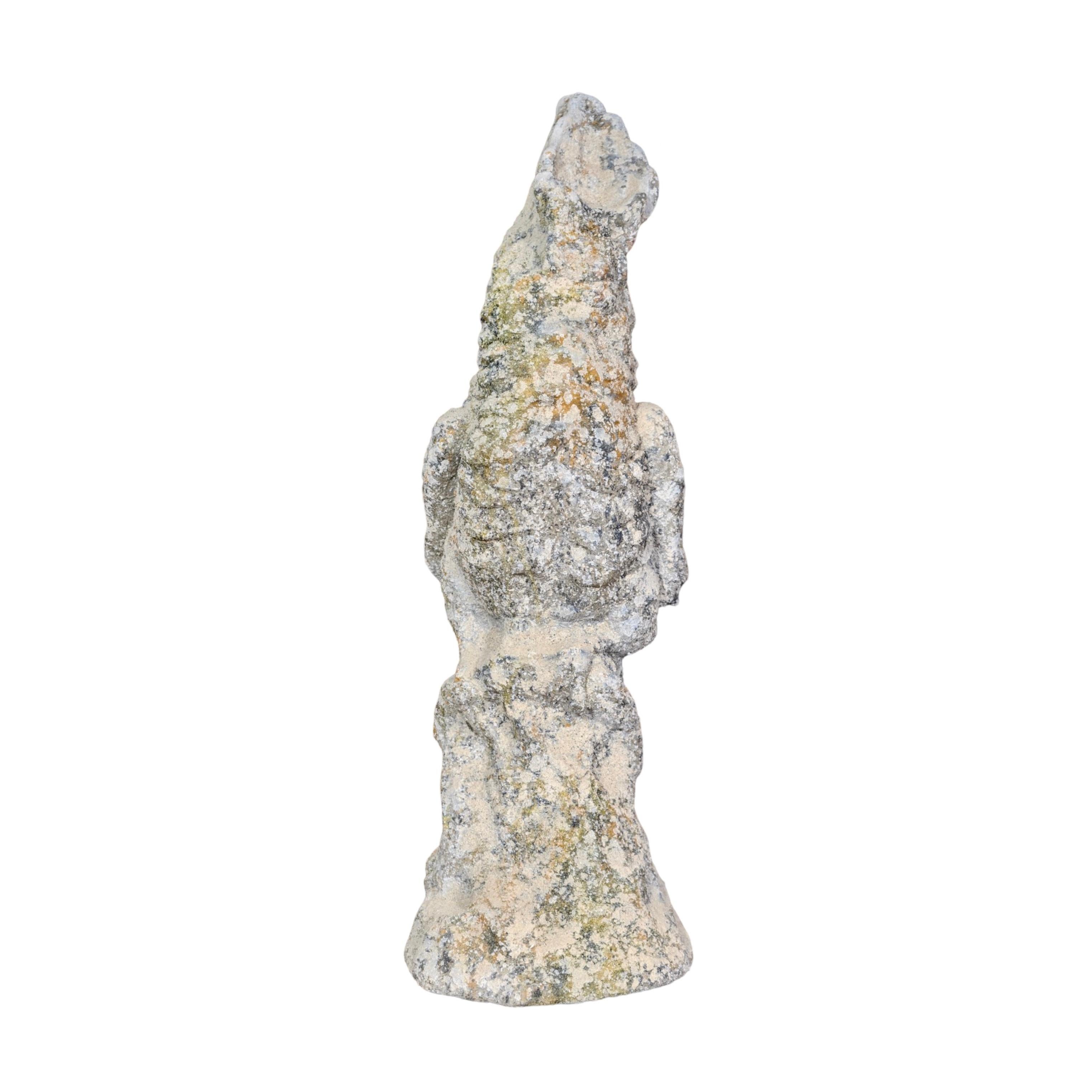 Contemporary French Granite Composite Cockatoo Sculpture For Sale 2