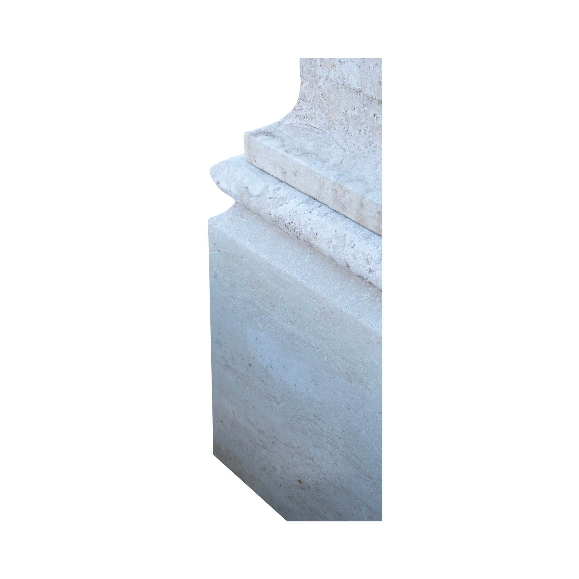 Fontaine centrale contemporaine en pierre calcaire française en vente 5