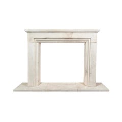 Contemporary French Limestone Mantel