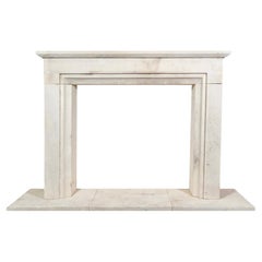Contemporary French Limestone Mantel