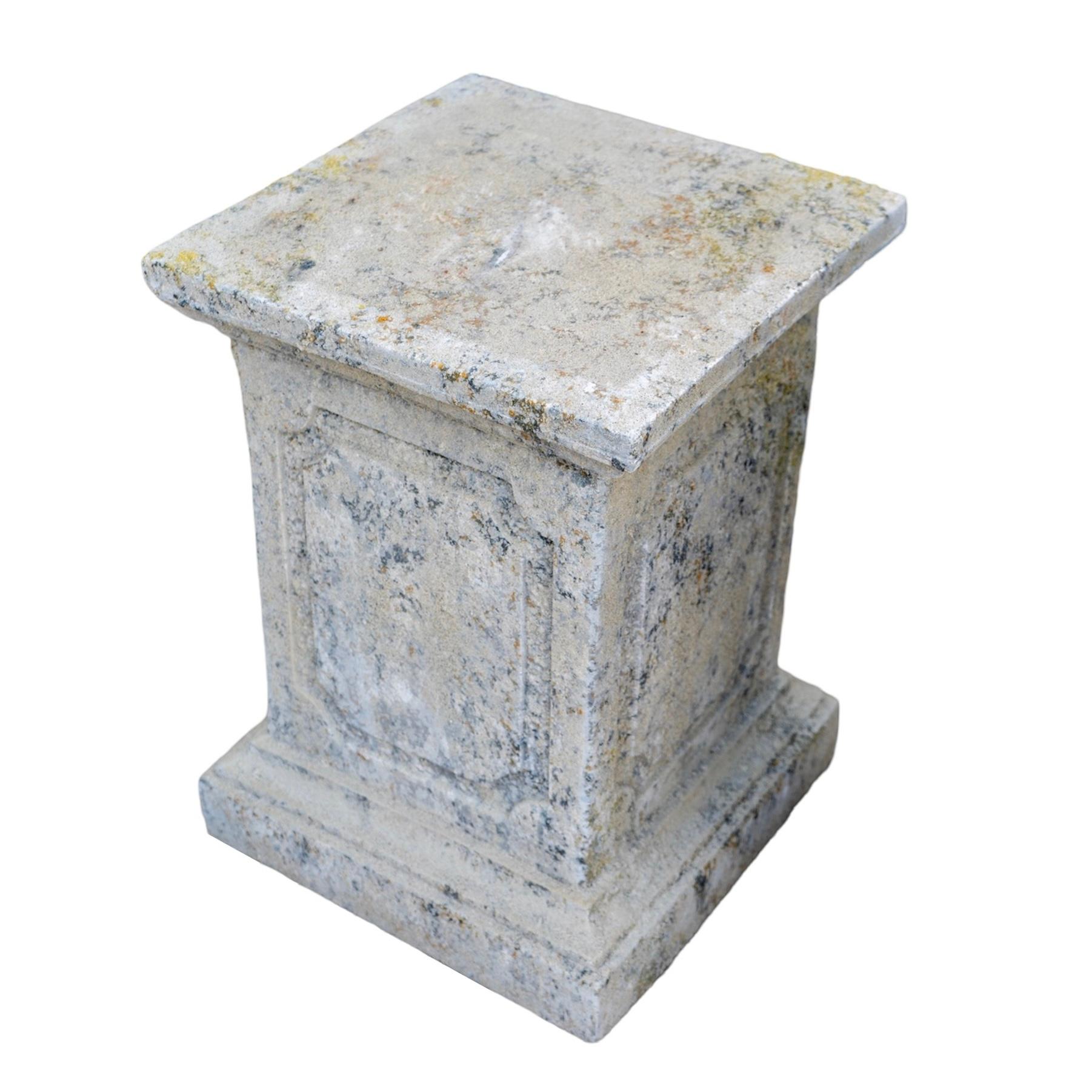Granite Contemporary French Limestone Medici Base For Sale