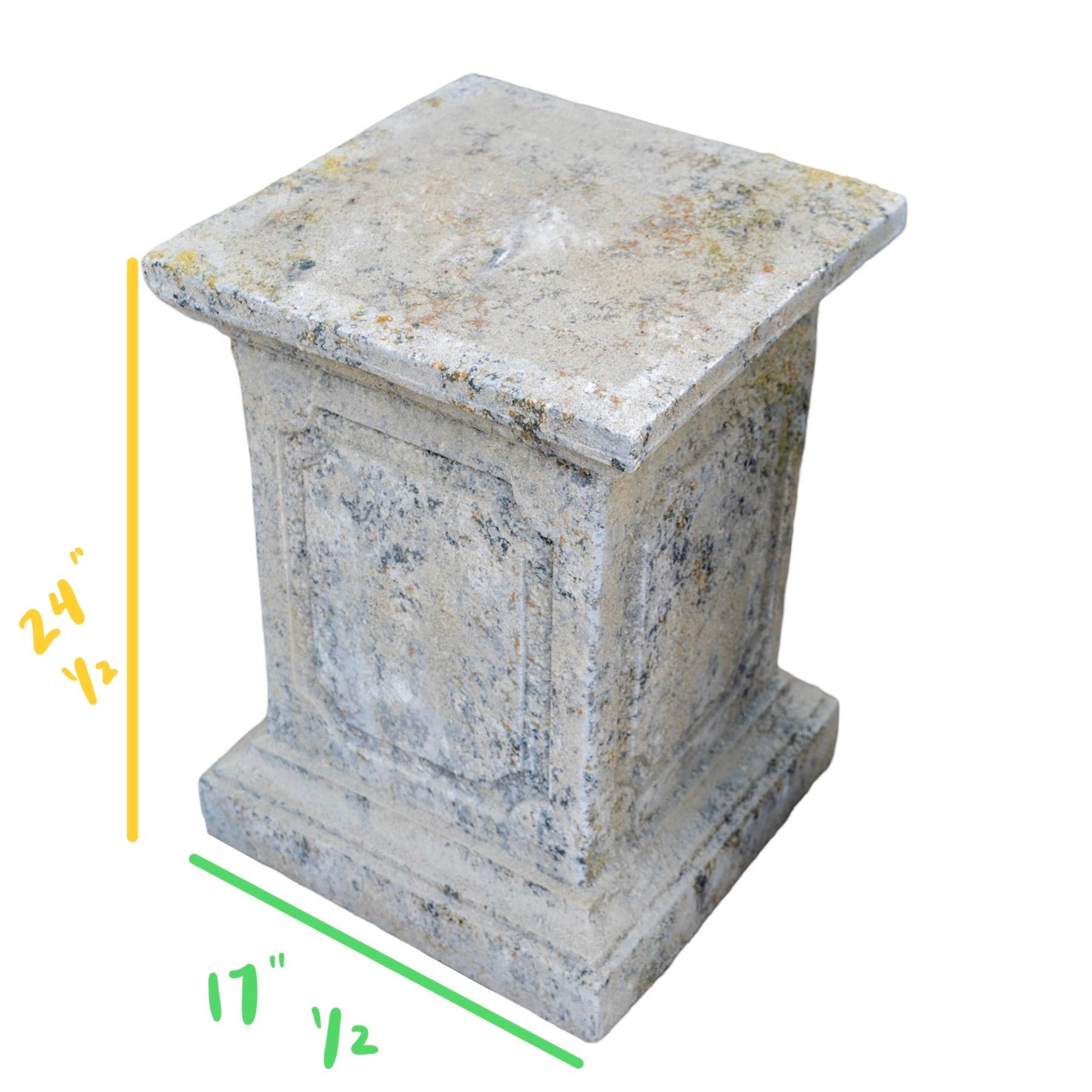 Contemporary French Limestone Medici Base For Sale 1