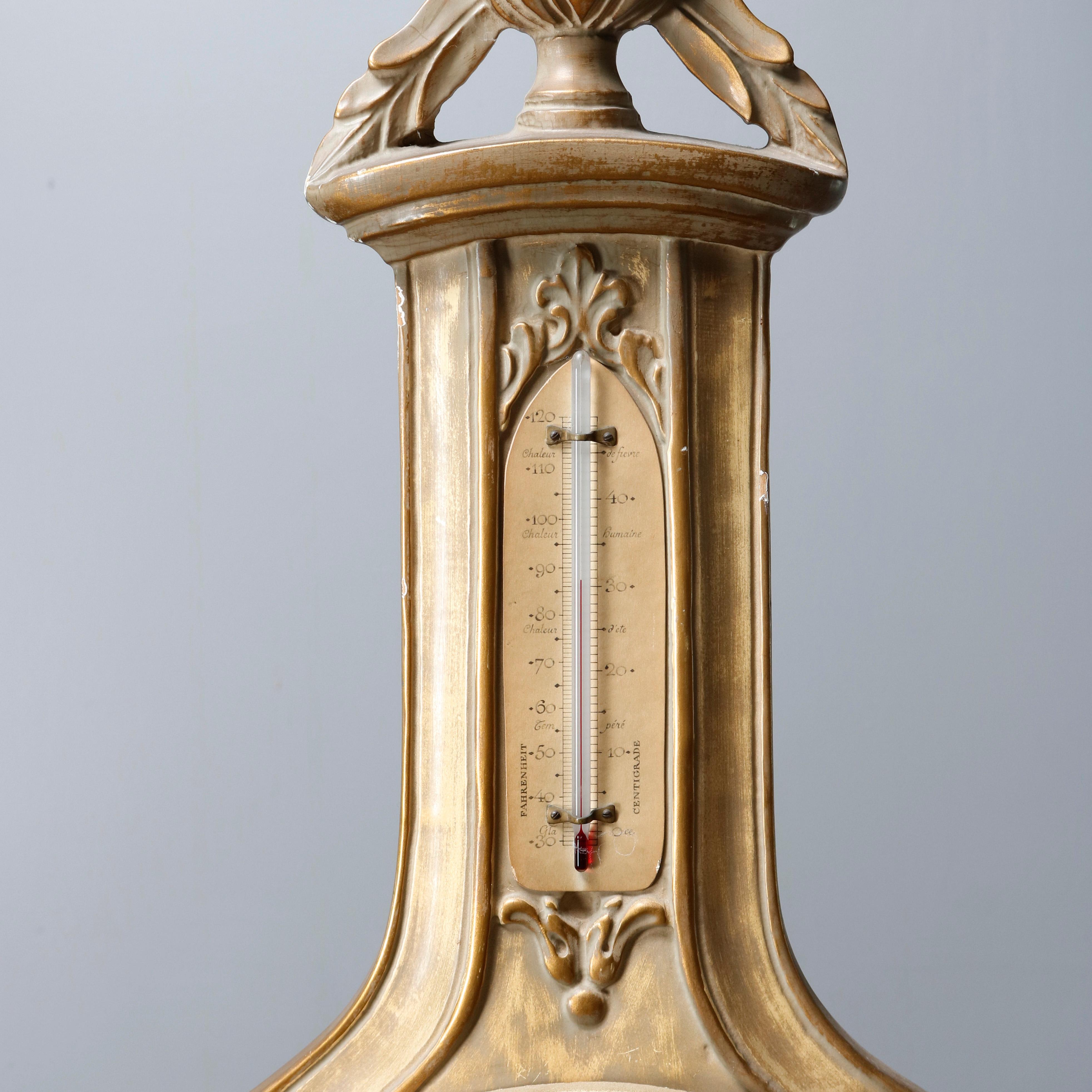 Contemporary French Neoclassical Styled Wall Barometer, Bollenbach, 20th Century 1