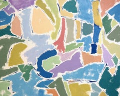 Peinture française contemporaine dans le style de Simon Hantai