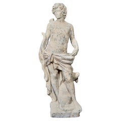 Contemporary French Reconstituted Stone Statue of Apollo