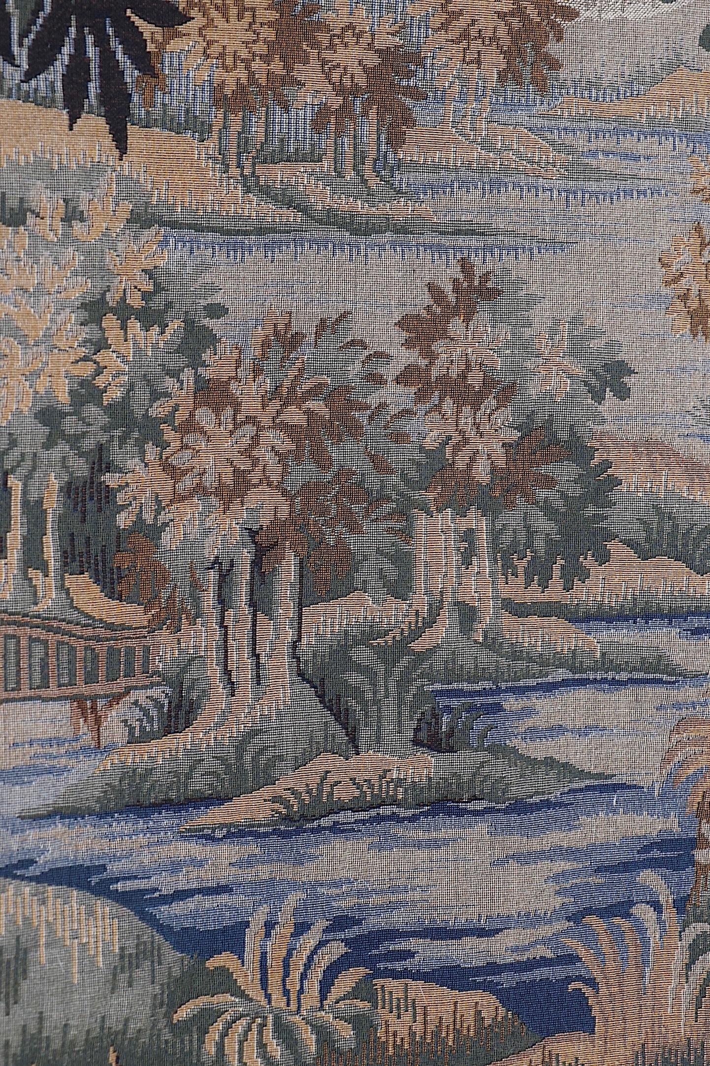 20th Century  Contemporary French Tapestry La Foret De Clarmarais  For Sale